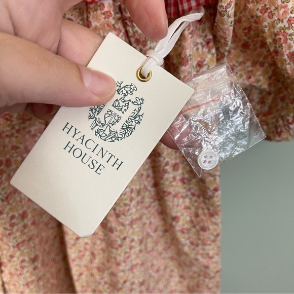 TUCKERNUCK HYacinth House Dress S Floral Pleated Ruffle Cotton Pink size s NWT - Picture 6 of 8